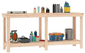 vidaXL Πάγκος Εργασίας 180x50x80 εκ. από Μασίφ Ξύλο Πεύκου