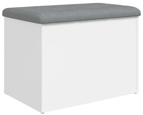 vidaXL Πάγκος Αποθήκευσης Λευκός 62x42x45 εκ. από Τεχνητό Ξύλο