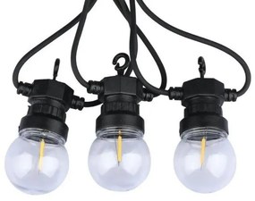 Αδιάβροχη Γιρλάντα IP44 Καλώδιο 5m 10xLED 3000Κ 212728 V-TAC-212728-Μαύρο 212728