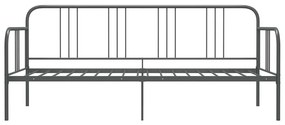 Πλαίσιο για Καναπέ - Κρεβάτι Γκρι 90 x 200 εκ. Μεταλλικό - Γκρι