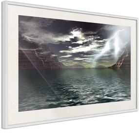 Αφίσα - Storm over the Canyon - 60x40 - Μαύρο - Με πασπαρτού