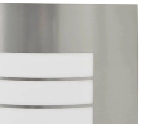 vidaXL Επιτοίχιο φωτιστικό εξωτερικού χώρου 2 pcs Ασημί