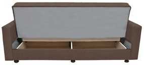 Καναπές Κρεβάτι ArteLibre AMETHYST Τριθέσιος Cappuccino 214x78x78cm