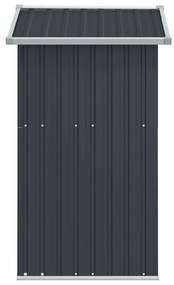 vidaXL Αποθήκη Κήπου Ανθρακί 126x97,5x177 εκ. Γαλβανισμένο Ατσάλι