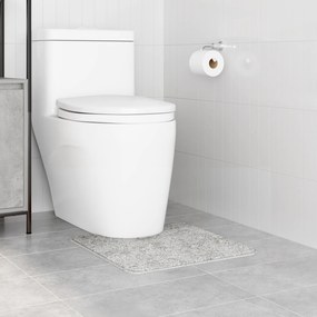 vidaXL Πατάκι μπάνιου U-σχήματος Γκρι 50x50 εκ Πολυπροπυλένιο Αντιολισθητικό