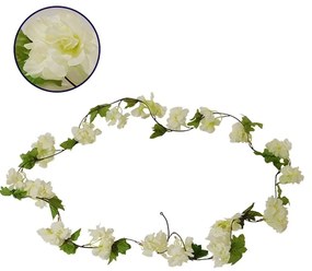 Γιρλάντα Με 18 Τεχνητά Άνθη Κερασιάς 09025 2,2m White GloboStar Plastic