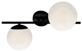 Απλίκα Τοίχου Viokef Floris Black 4260200
