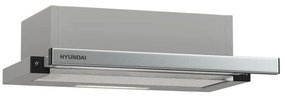 Hyundai HHD21-TL7060X Συρόμενος Απορροφητήρας με πλάτος 60cm και απορροφητική ισχύ 450 m³/h - Inox / Silver