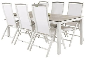 Σετ Τραπέζι και καρέκλες Dallas 2492, HPL, Μέταλλο, Ύφασμα | Epipla1.gr