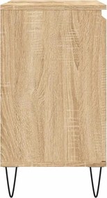 vidaXL Ντουλάπι Μπάνιου Sonoma Δρυς 58 x 33 x 60 εκ. από Επεξεργ. Ξύλο