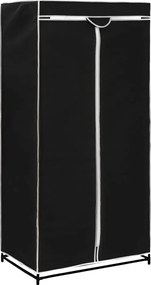 vidaXL Ντουλάπα Μαύρη 75x50x160 εκ.