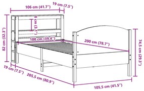 ΣΚΕΛΕΤΟΣ ΚΡΕΒ. ΧΩΡΙΣ ΣΤΡΩΜΑ ΚΑΦΕ ΚΕΡΙΟΥ 100X200 ΕΚ ΜΑΣΙΦ ΠΕΥΚΟ 3306242