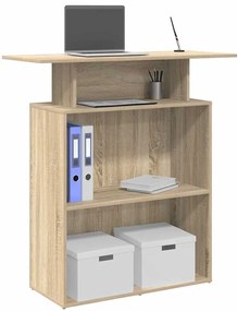 vidaXL Γραφείο Υποδοχής από Sonoma Δρυς 100x40x104 εκ. από Τεχνητό Ξύλο