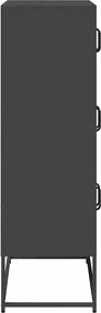 vidaXL Highboard Μαύρο 68x39x123 cm Χάλυβας