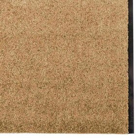 vidaXL Χαλάκι Εξώπορτας Κρέμα και Μαύρο 120 x 400 cm