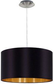 Φωτιστικό Οροφής Maserlo 31599 Black Eglo Metal, Fabric