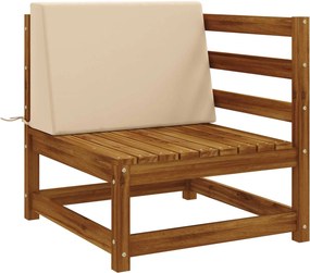vidaXL Μαξιλάρι πλάτης SOEST 100% Πολυεστέρας Κρεμ 60 x 20 x 40 cm