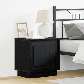 vidaXL Κομοδίνο 2 pcs Μαύρο 44 x 34,5 x 45 εκ Επεξεργασμένο ξύλο