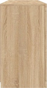 vidaXL Ντουλάπι με LED Sonoma Δρυς 142,5x37x67 εκ.