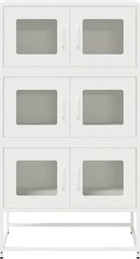 vidaXL Highboard Λευκό 68x39x123 cm Ατσάλι