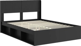 vidaXL Καλάθι με αποθήκη και κεφαλάρι Μαύρο 120 x 190 cm