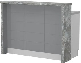 Πάγκος νησίδας Hudson-Μήκος: 135 εκ.-Γκρι-Siena Marble