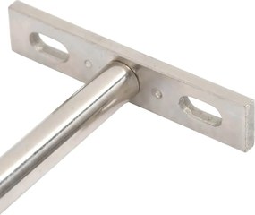 vidaXL Πλωτά στηρίγματα ραφιών 12 τεμ. Ø10x100 χιλ. Ανθρακοχάλυβας