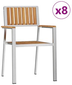 vidaXL Σετ Τραπεζαρίας Κήπου 9 Τεμαχίων  από Μασίφ Ξύλο Teak