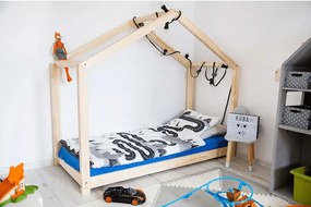 Kρεβάτι Παιδικό Montessori Mila  RM σε Φυσικό  Ξύλο  100×200cm  Adeko (Δώρο 10% έκπτωση στο Στρώμα)