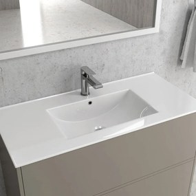 Νιπτήρας Ένθετος Επίπλου LT 7506-75 76x46x17cm White Karag Πορσελάνη