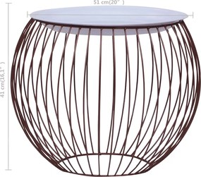 vidaXL Τραπεζάκι Σαλονιού Χρυσό Ø 51 εκ.