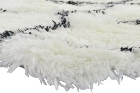 Χαλί DKD Home Decor 160 x 230 x 5 cm πολυεστέρας Λευκό Ρόμπος