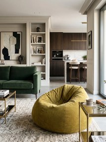 Πουφ Charlee-Moustardi