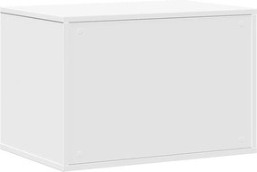 vidaXL Τουαλέτα Γάτας Περίφραξη Λευκό 60x40x40 εκ. Επεξεργασμ. Ξύλο
