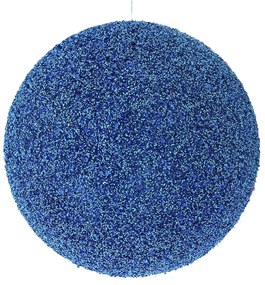 Χριστουγεννιάτικη Μπάλα Polyfoam Glitter Μπλε 25εκ. iliadis 83561