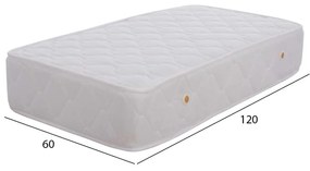 ΣΤΡΩΜΑ BABYCLOUD HM642.01 BONELL SPRING 60X120 ΛΕΥΚΟ