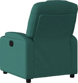 vidaXL Πολυθρόνα Ανακλινόμενη Ηλεκτρική Πράσινο Υφασμάτινη