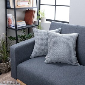 Μαξιλαροθήκη Διακοσμητική Brooklin 11 Grey Teoran 43X43 Acrylic,Cotton,Polyester