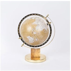 Υδρόγειος Μεταλλική Χρυσό 23x23x35cm 752-19025 Estheti-752-19025-Χρυσό 752-19025