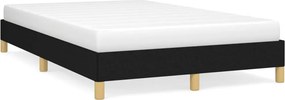 vidaXL Πλαίσιο Κρεβατιού χωρίς στρώμα Μαύρο 120x190 εκ. Υφασμάτινο