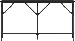 vidaXL Τραπέζι κονσόλας Μαύρη δρυς 140 x 23 x 75 cm