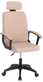 ΚΑΡΕΚΛΑ ΓΡΑΦΕΙΟΥ NIMBLE HM1199.13 ΜΠΕΖ ΥΦΑΣΜΑ-ΜΑΥΡΟΣ ΣΚΕΛΕΤΟΣ&ΒΑΣΗ NYLON 59x64x122Υεκ