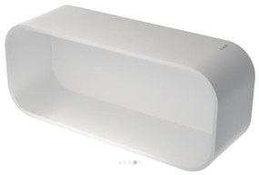 Geesa 8901 White Matt Καλάθι - Εταζέρα Με Αφαιρούμενη Θήκη 25 x 11,1 x 8 cm