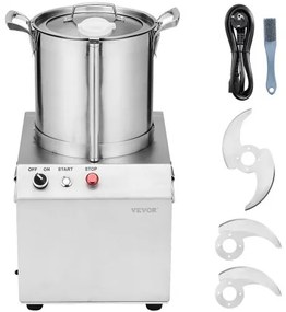 VEVOR Food Processor &amp; Vegetable Chopper 10L Food-Grade Stainless Steel Blender