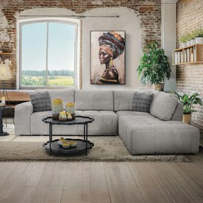 Γωνιακός Καναπές Carmen Fylliana Δεξιά Γωνία Silver 304x242x89 εκ. 304x242x89 εκ.