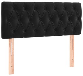 Κεφαλάρι Κρεβατιού LED Μαύρο 90x7x78/88 εκ. Βελούδινο 3121986