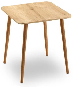 Τραπέζι Kare Megapap από μελαμίνη χρώμα oak 70x70x72εκ.