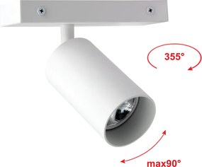 Σποτ Τοίχου ή Οροφής Απλίκα Stilo GU10 Λευκό