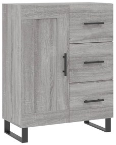vidaXL Ντουλάπι Γκρι Sonoma 69,5 x 34 x 180 εκ. Επεξεργασμένο Ξύλο