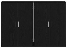 vidaXL Μπουφές Μαύρη δρυς 60 x 31 x 84 εκ Επεξεργασμένο ξύλο